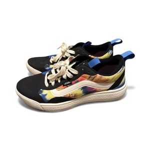 Vans Black and Colorful Patterned Sneakers
